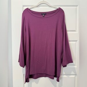 Eileen Fisher L Purple Tunic